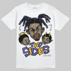 Jordan 4 Retro Lakers DopeSkill T-Shirt Two Sides Graphic Streetwear - White
