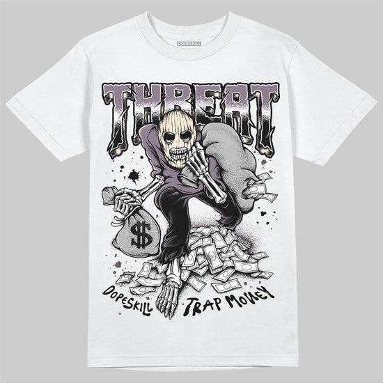 A Ma Maniére x Air Jordan 3 Black Violet Ore DopeSkill T-Shirt Threat Graphic Streetwear - White