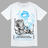 Jordan 2 Low "University Blue" DopeSkill T-Shirt Show Me The Money Graphic Streetwear - White