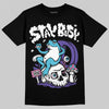 Jordan 8 Retro 'Aqua' 2025 DopeSkill T-Shirt Stay Busy Graphic Streetwear - Black