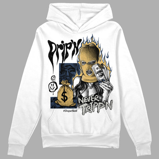 A Ma Maniere x Jordan 5 Dawn “Photon Dust” DopeSkill Hoodie Sweatshirt Drip'n Never Tripp'n Graphic Streetwear - White