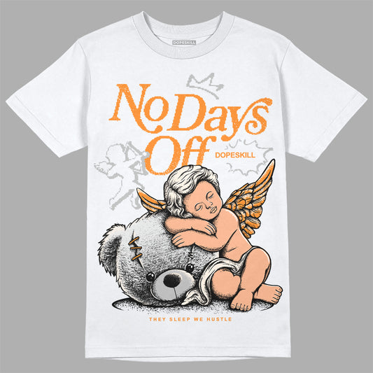 Dunk Low Cool Grey DopeSkill T-Shirt New No Days Off Graphic Streetwear - White 