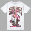 Dunk Low Smokey Mauve Playful Pink DopeSkill T-Shirt Stay High Graphic Streetwear - White 