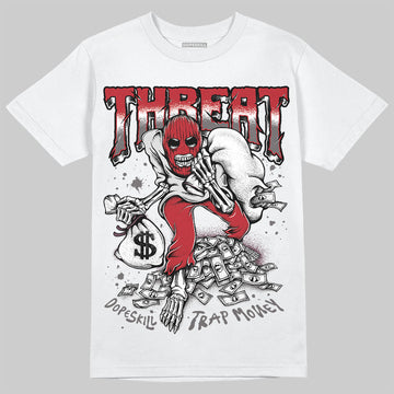 New Balance 1906R Silver Classic Crimson DopeSkill T-Shirt Threat Graphic Streetwear - White