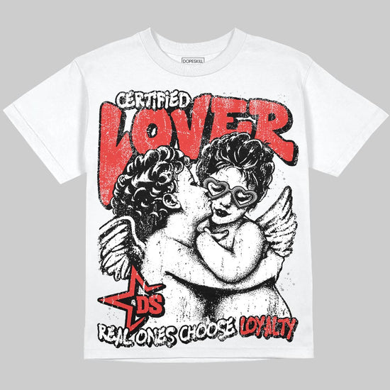 Jordan 4 Retro Toro Bravo DopeSkill T-Shirt Real Ones Choose Loyalty Graphic Streetwear - White