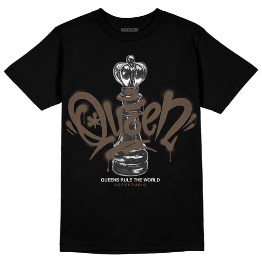 Jordan 1 Retro High OG Palomino DopeSkill T-Shirt Queen Chess Graphic Streetwear - Black