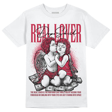 Jordan 1 Retro High '85 OG Metallic Burgundy DopeSkill T-Shirt Real Lover Graphic Streetwear - WHite 