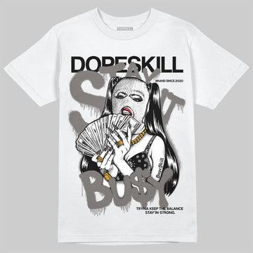 Jordan 4 Retro Cave Stone DopeSkill T-Shirt Stay It Busy Graphic Streetwear - White