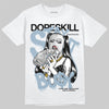 Jordan 40 “Blue Suede” DopeSkill T-Shirt Stay It Busy Graphic Streetwear - White