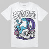 Jordan 8 Retro 'Aqua' 2025 DopeSkill T-Shirt Stay Busy Graphic Streetwear - White