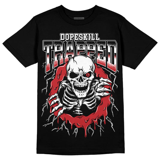 Jordan 12 “Red Taxi” DopeSkill T-Shirt Trapped Halloween Graphic Streetwear - Black