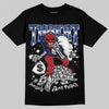 Jordan 6 Retro 'White And Midnight Navy' DopeSkill T-Shirt Threat Graphic Streetwear - Black