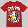 Jordan 14 Retro Ferrari (2025) DopeSkill T-Shirt Stay Busy Graphic Streetwear - Red