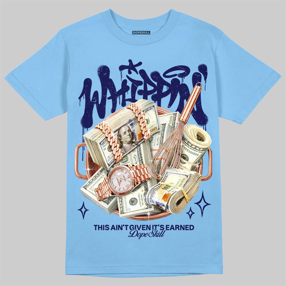 Jordan 6 University Blue DopeSkill T-Shirt Whippin Graphic Streetwear - Carolina Blue