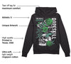 Green Glow 1s DopeSkill Hoodie Sweatshirt Side Hustle Graphic