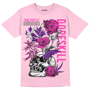 Pink Sneakers DopeSkill Pink T-shirt Side Hustle Graphic Streetwear