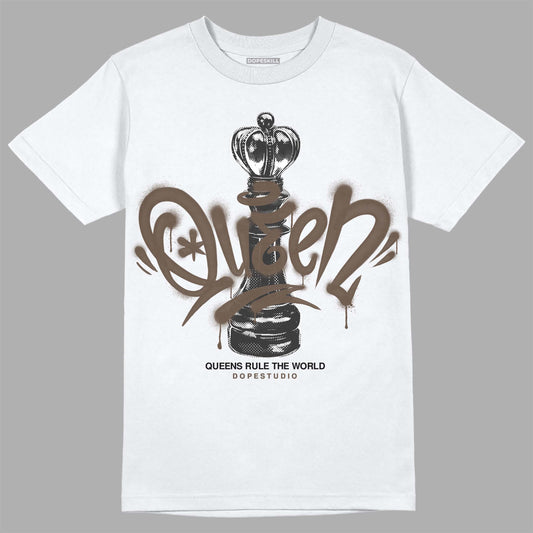 Jordan 1 Retro High OG Palomino DopeSkill T-Shirt Queen Chess Graphic Streetwear - White