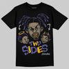 Jordan 4 Retro Lakers DopeSkill T-Shirt Two Sides Graphic Streetwear - black
