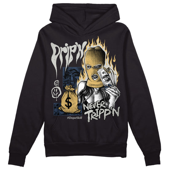 A Ma Maniere x Jordan 5 Dawn “Photon Dust” DopeSkill Hoodie Sweatshirt Drip'n Never Tripp'n Graphic Streetwear - Black