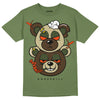 Olive Sneakers DopeSkill Olive T-shirt New Double Bear Graphic Streetwear