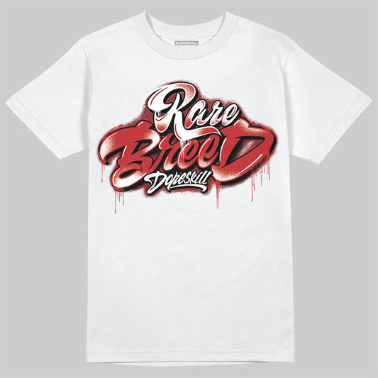 Jordan 12 Retro Flu Game (2025) DopeSkill T-Shirt Rare Breed Type Graphic Streetwear - White 