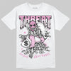 Jordan 4 WMNS “Orchid” DopeSkill T-Shirt Threat Graphic Streetwear - White