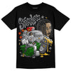 Jordan 4 Retro 'Wet Cement' DopeSkill T-Shirt Stressless Graphic Streetwear - Black