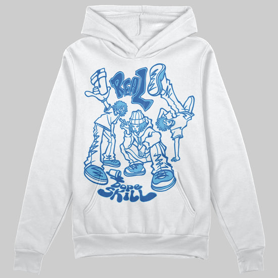 Jordan 12 “Blueberry” DopeSkill Hoodie Sweatshirt Real Y2K Players Graphic Streetwear - White