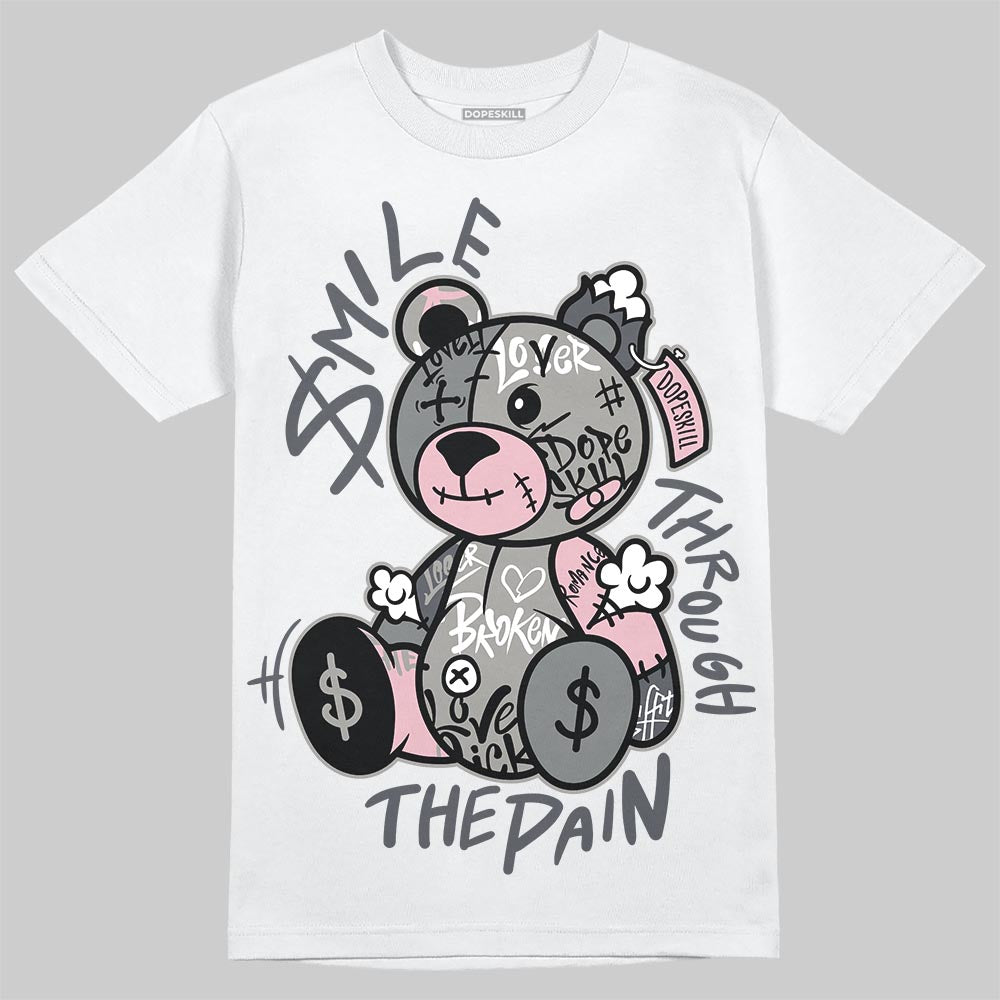 Air Max 95 OG “Pink Foam” DopeSkill T-Shirt Smile Through The Pain Graphic Streetwear - White