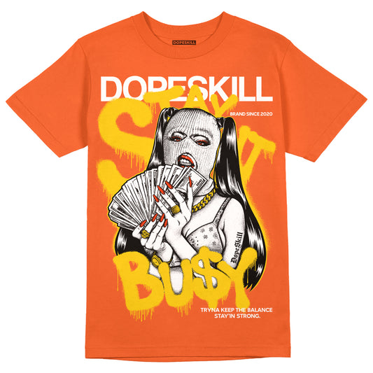 Jordan 3 Georgia Peach DopeSkill Orange T-shirt Stay It Busy Graphic Streetwear