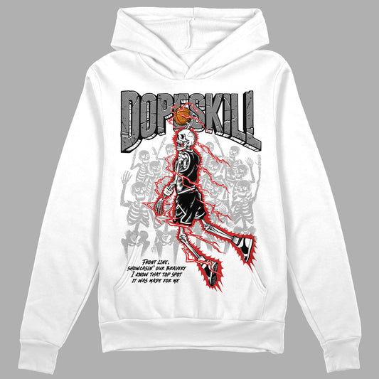 Jordan 1 High OG “Black/White” DopeSkill Hoodie Sweatshirt Thunder Dunk Graphic Streetwear - White 