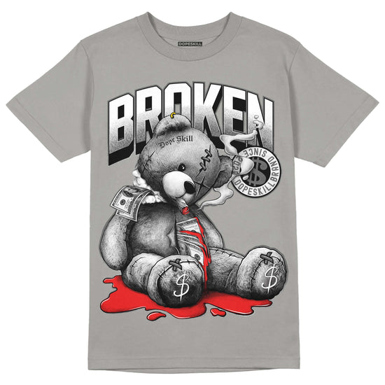 Grey Sneakers DopeSkill Grey T-shirt Sick Bear Graphic Streetwear