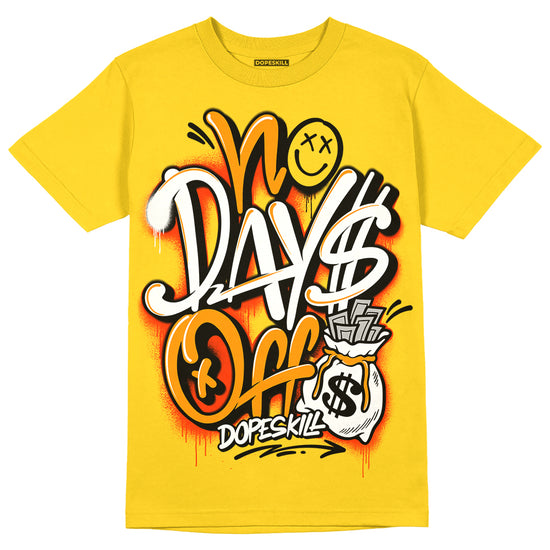 Jordan 6 “Yellow Ochre” DopeSkill Yellow T-shirt No Days Off Graphic Streetwear