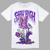 Dunk Low Championship Court Purple DopeSkill T-Shirt Stay High Graphic Streetwear - White