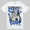 Awake NY x Jordan 5 Retro 'Black Racer Blue' DopeSkill T-Shirt Stay It Busy Graphic Streetwear - White 
