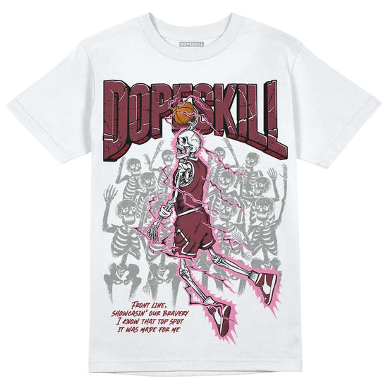 Jordan 1 Retro High OG “Team Red” DopeSkill T-Shirt Thunder Dunk Graphic Streetwear - WHite