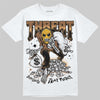 Jordan 1 High OG Black Metallic Gold DopeSkill T-Shirt Threat Graphic Streetwear - White 