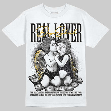 Jordan 3 Retro Black Cat DopeSkill T-Shirt Real Lover Graphic Streetwear - White