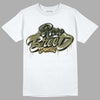 Jordan 4 Retro SE Craft Medium Olive DopeSkill T-Shirt Rare Breed Type Graphic Streetwear - White 