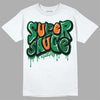 Green Sneakers DopeSkill T-Shirt Super Sauce Graphic Streetwear - White 