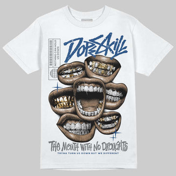 Jordan 9 Retro 'Flint Grey' 2026 DopeSkill T-Shirt The Mouth With No Droughts Graphic Streetwear - White