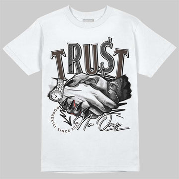 Jordan 1 Low OG “Mocha” DopeSkill T-Shirt Trust No One Graphic Streetwear - White 