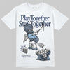 New Balance 9060 Arctic Grey DopeSkill T-Shirt Play together, Stay together Graphic Streetwear - White 