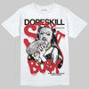 Jordan 5 Retro Fire Red Black Tongue (2025) DopeSkill T-Shirt Stay It Busy Graphic Streetwear - Whiite 