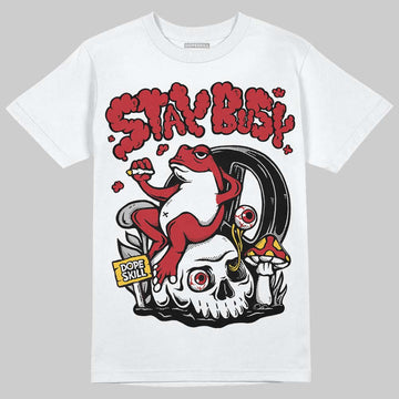 Jordan 14 Retro Ferrari (2025) DopeSkill T-Shirt Stay Busy Graphic Streetwear - White