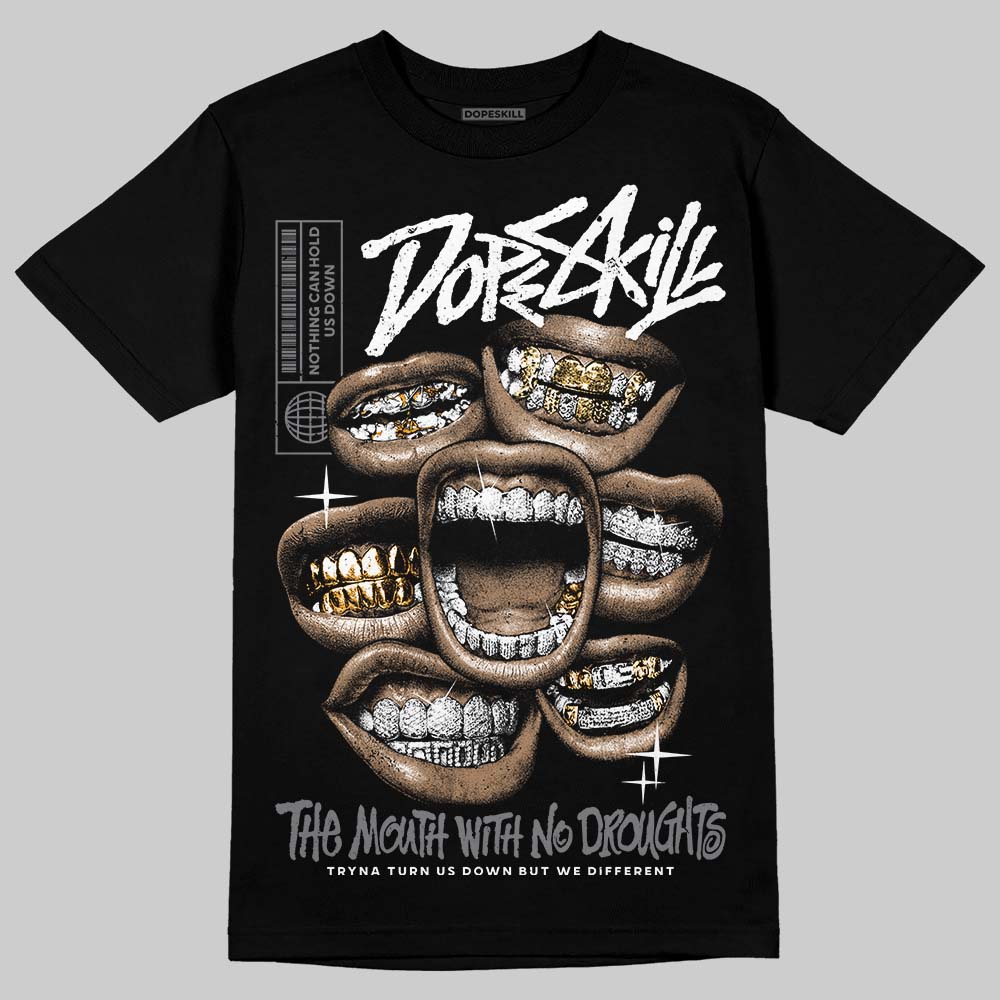 Jordan 9 Retro 'Flint Grey' 2026 DopeSkill T-Shirt The Mouth With No Droughts Graphic Streetwear - Black