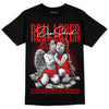 Jordan 1 Retro High OG "Satin Bred" DopeSkill T-Shirt Real Lover Graphic Streetwear - Black