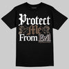 SoleFly x Air Jordan 12 Retro SP 'Cafecito/Baroque Brown' DopeSkill T-Shirt Protect Me From Evil Graphic Streetwear - Black