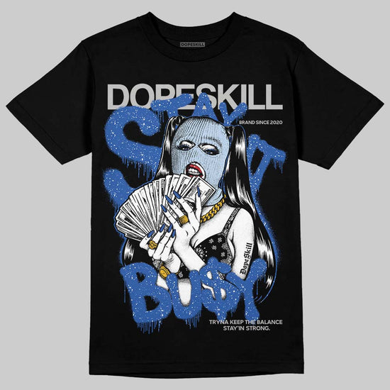 Awake NY x Jordan 5 Retro 'Black Racer Blue' DopeSkill T-Shirt Stay It Busy Graphic Streetwear - Black