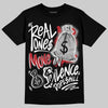 Jordan 14 Retro ‘Black Toe’ DopeSkill T-Shirt Real Ones Move In Silence Graphic Streetwear - Black